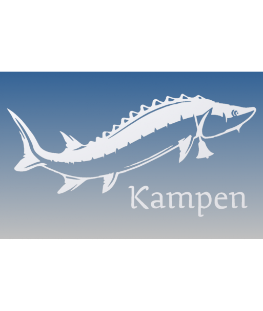 Kampersteur Recht met tekst (H: 20.9cm x B: 42cm)