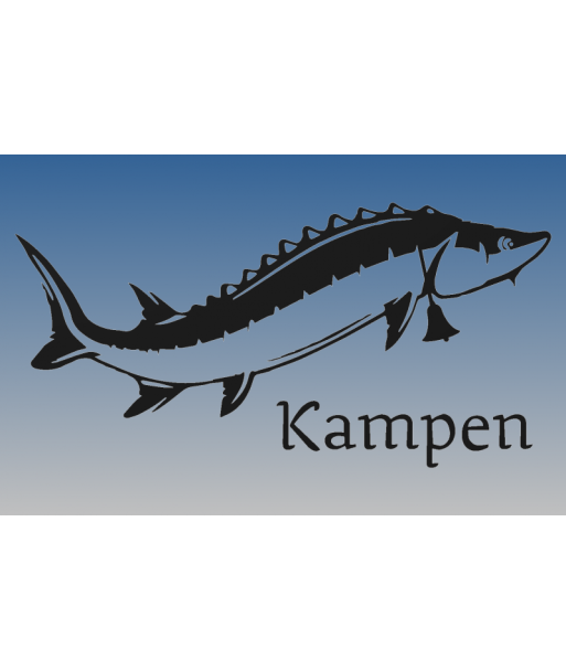 Kampersteur Recht met tekst (H: 20.9cm x B: 42cm)