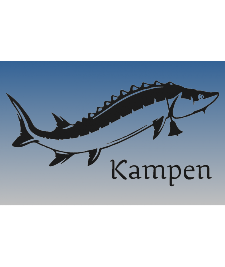 Kampersteur Recht met tekst (H: 20.9cm x B: 42cm)