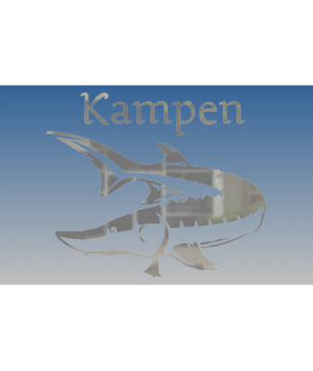Kampersteur Gebogen met tekst
